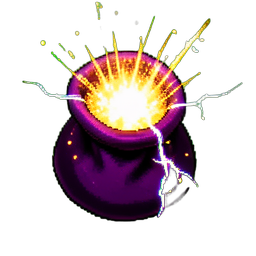 Treasure Bag (VFX) - 256x256 pixel art sprite