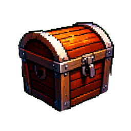 Treasure Chest — 256×256 pixel art sprite