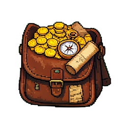 Treasure Hunter (16-Bit) - 256x256 pixel art sprite