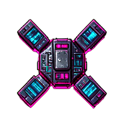 Schatzjäger (Cyberpunk) — 256×256 Pixel-Art-Sprite