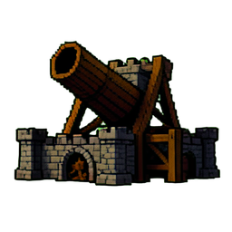 Contrepoids du trébuchet — sprite pixel art 256×256
