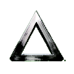 Métal Triangle — sprite pixel art 256×256