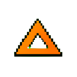 Équerre — sprite pixel art 256×256