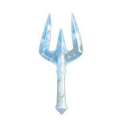 Trident (HD-2D) — 256×256 pixel art sprite
