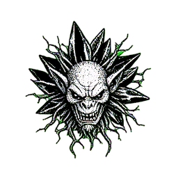 Troll (1-Bit) - 256x256 pixel art sprite