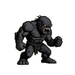 Caverna da montanha do troll — sprite pixel art 256×256