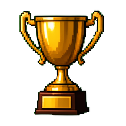 Trophäe-Schranke — 256×256 Pixel-Art-Sprite