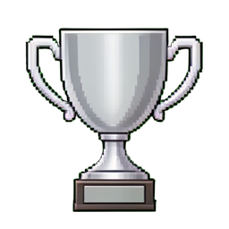 Taza de platino — sprite pixel art 256×256