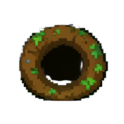 Tropische Höhle — 256×256 Pixel-Art-Sprite