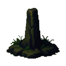 Tropischer Geysir — 256×256 Pixel-Art-Sprite
