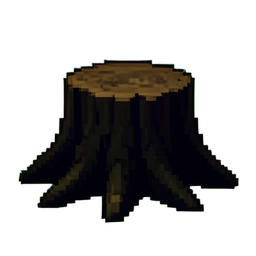 Trono tropical — sprite pixel art 256×256