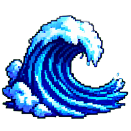 Tsunami - 256x256 pixel art sprite