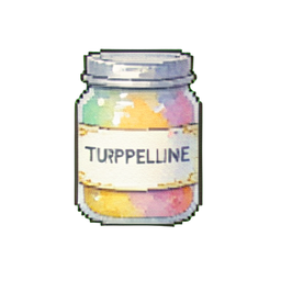 Pote Pequeno de Turpentina — sprite pixel art 256×256