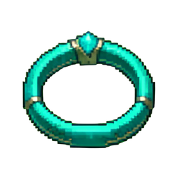 Bracelete de Turquesa — sprite pixel art 256×256