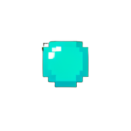Turquoise Brooch Pin — 256×256 pixel art sprite