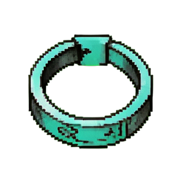Turkismanschette — 256×256 Pixel-Art-Sprite