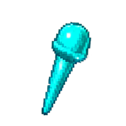 Turquoise Hair Pin — 256×256 pixel art sprite