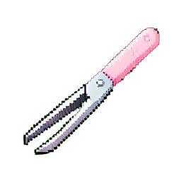 Precisión de pinzas — sprite pixel art 256×256
