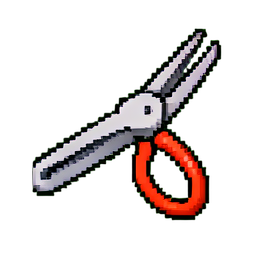 Pinzas — sprite pixel art 256×256