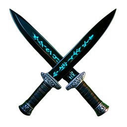 Twin Swordsman (Cinematic) - 256x256 pixel art sprite