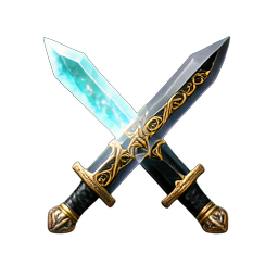 Twin Swordsman (HD-2D) - 256x256 pixel art sprite