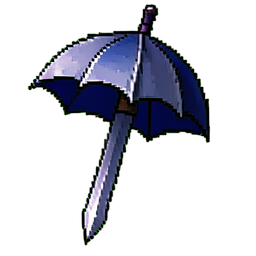 Umbrella Sword (16-Bit) - 256x256 pixel art sprite