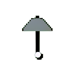 Umbrella Sword (Low-Res) - 256x256 pixel art sprite