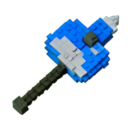 Umbrella Sword (Voxel) - 256x256 pixel art sprite