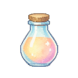 Unübliche Angriffspotion — 256×256 Pixel-Art-Sprite