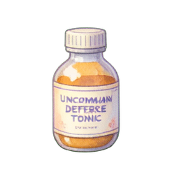 Tônico de Defesa Incomum — sprite pixel art 256×256