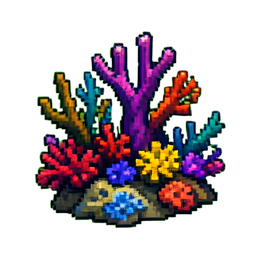 Underwater Reef - 256x256 pixel art sprite