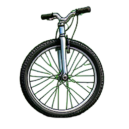 Uniciclo roda alta — sprite pixel art 256×256