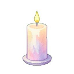 Par de velas unificadas — sprite pixel art 256×256