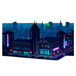 大学校园 (电影感) — 256×256 像素游戏素材