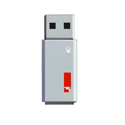 USB 플래시 드라이브 — 256×256 픽셀 아트 스프라이트