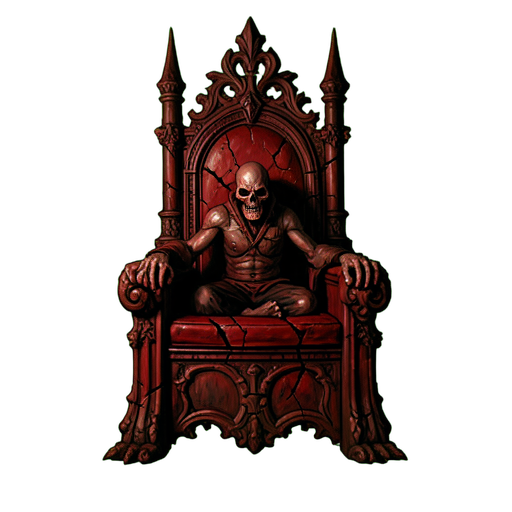 Trono Antigo do Vampiro — sprite pixel art 512×512