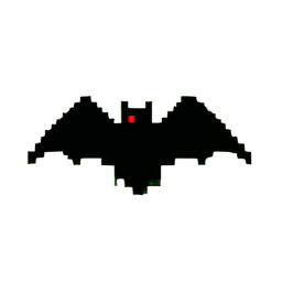Vampirische Fledermaus (Niedrigauflösung) — 256×256 Pixel-Art-Sprite