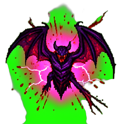 Chouette Vampire (VFX) — sprite pixel art 256×256