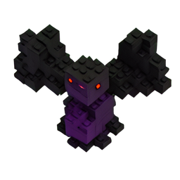 Vampire Bat (Voxel) - 256x256 pixel art sprite