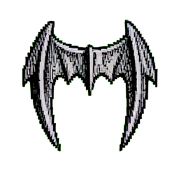 Dents de vampire en plastique — sprite pixel art 256×256
