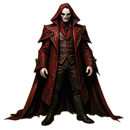 Senhor vampiro alto com capa — sprite pixel art 256×256