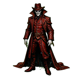Vampirischer Priester Blutbuch — 256×256 Pixel-Art-Sprite