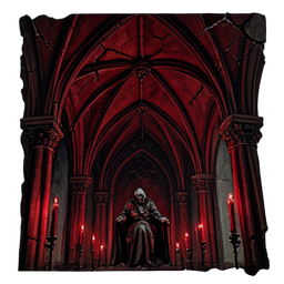 Gewölbte Deckenstütze — 256×256 Pixel-Art-Sprite