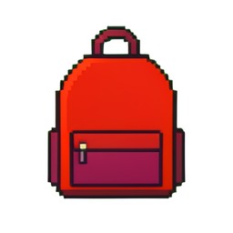 Samtledrucktasche — 256×256 Pixel-Art-Sprite