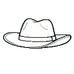 Chapeau de cowboy de velours — sprite pixel art 256×256