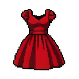 Sommerkleid aus Samt — 256×256 Pixel-Art-Sprite