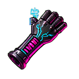 Viking Berserker (Cyberpunk) - 256x256 pixel art sprite