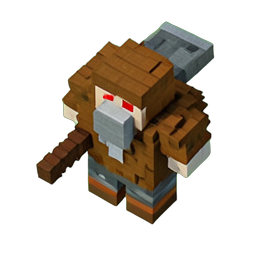 Viking Berserker (Voxel) - 256x256 pixel art sprite