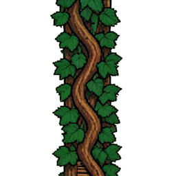 Muro da videira (16-bit) — sprite pixel art 256×256