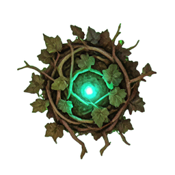 Vine Wall (Atmospheric) - 256x256 pixel art sprite